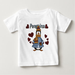 T-shirt Pour Bébé Chemises et cadeaux de manchots d'hiver