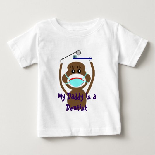 T-shirt Pour Bébé Chemises et cadeaux de singe de chaussette de (Devant)