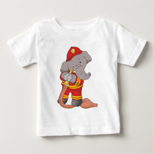 T-shirt Pour Bébé Chemises et cadeaux éléphants pompiers
