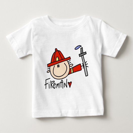 T-shirt Pour Bébé Chemises et cadeaux pompiers (Devant)