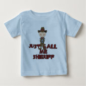 T-shirt Pour Bébé Chemises et cadeaux Sheriff (Devant)