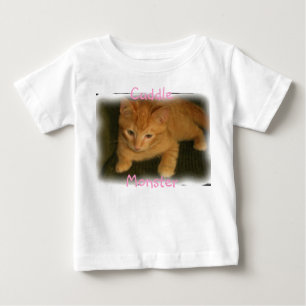 T-shirt Pour Bébé Chemises Kitty "Cuddle Monster"