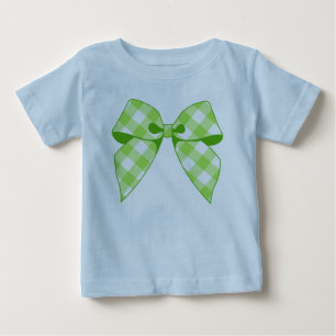 T-shirt Pour Bébé Chemisier à volants pour tout-petit à nœud gingham