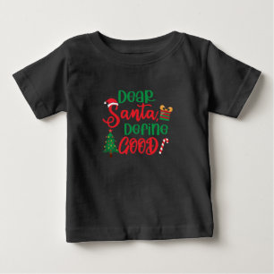 T-shirt Pour Bébé Cher Père Noël Définir bon Noël drôle