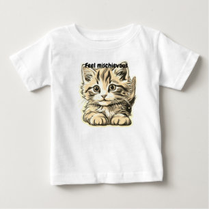 T-shirt Pour Bébé Cherche chaton méchant