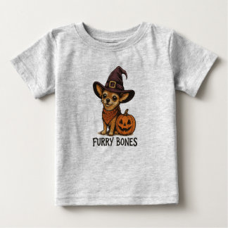 T-shirt Pour Bébé Chérie d'Halloween pour les enfants mignons Chihua