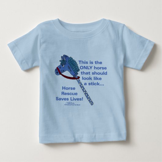 T-shirt Pour Bébé Cheval à bâche (Devant)