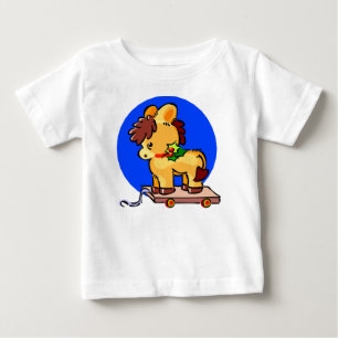 T-shirt Pour Bébé Cheval à godets de Noël