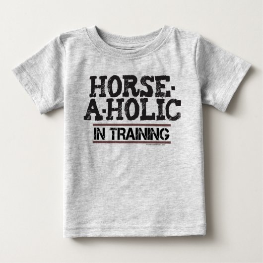 T-shirt Pour Bébé Cheval-A-Holic Dans L'Entraînement Toddler Long Ma (Devant)