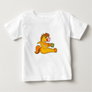 T-shirt Pour Bébé Cheval à la carotte