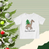 T-shirt Pour Bébé Cheval avec sapin de Noël
