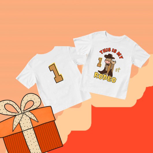 T-shirt Pour Bébé Cheval cowboy