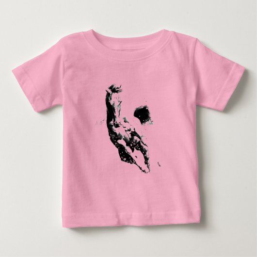 T-shirt Pour Bébé Cheval de course (Devant)