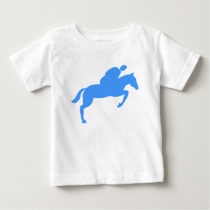T-shirt Pour Bébé Cheval Jumping - Bébé Bleu