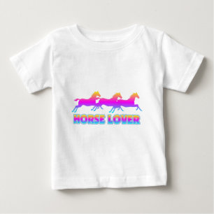 T-shirt Pour Bébé Cheval Lover