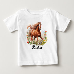 T-shirt Pour Bébé Cheval sauvage Sorrel