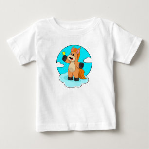 T-shirt Pour Bébé Cheval sur les nuages