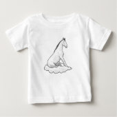 T-shirt Pour Bébé Cheval sur nuage (Devant)