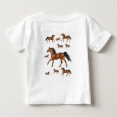 T-shirt Pour Bébé Cheval T-shirt bébé (Dos)