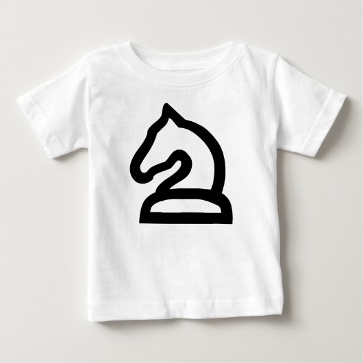 T-shirt Pour Bébé Chevalier blanc (Devant)