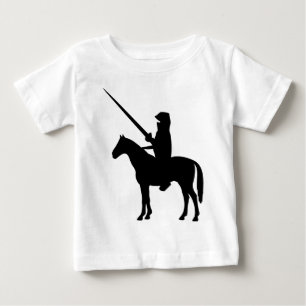 T-shirt Pour Bébé chevalier noir