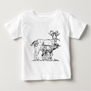 T-shirt Pour Bébé Chèvre et enfant