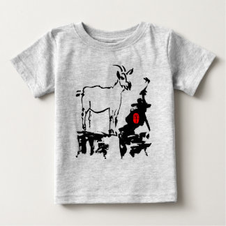 T-shirt Pour Bébé Chèvre roches chinois vietnamien Année Zodiac Todd