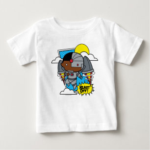 T-shirt Pour Bébé Chibi Cyborg Blast Off!