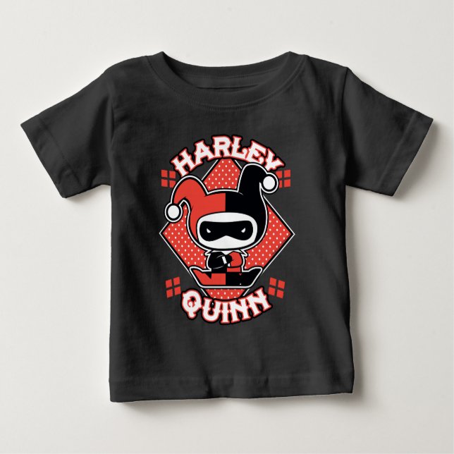 T-shirt Pour Bébé Chibi Harley Quinn Splits (Devant)
