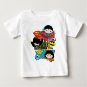 T-shirt Pour Bébé Chibi Héros Prêts À L'Action ! (Devant)