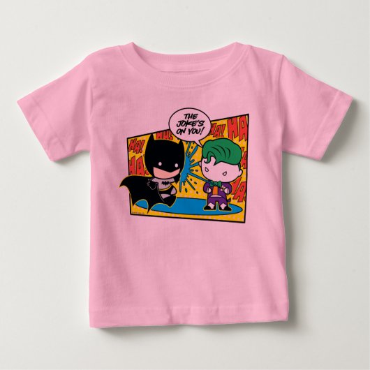 T-shirt Pour Bébé Chibi Joker Pranking Chibi Batman (Devant)