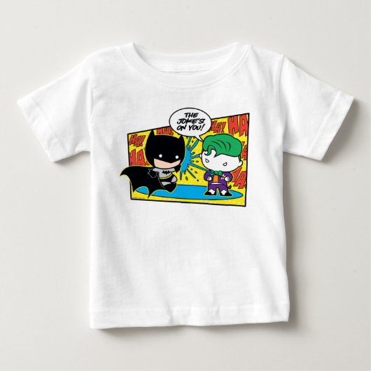 T-shirt Pour Bébé Chibi Joker Pranking Chibi Batman (Devant)