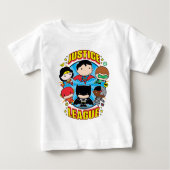 T-shirt Pour Bébé Chibi Justice League Group (Devant)