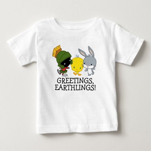 T-shirt Pour Bébé Chibi MARVIN THE MARTIAN™, TWEETY™ & BUGS BUNNY™ (Devant)