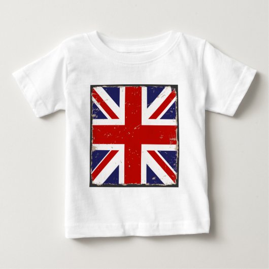 T-shirt Pour Bébé Chic minable d'Union Jack (Devant)