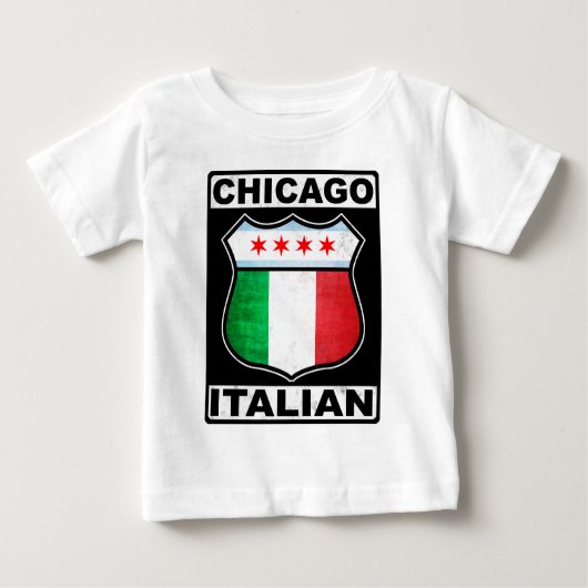 T-shirt Pour Bébé Chicago Italien (Devant)
