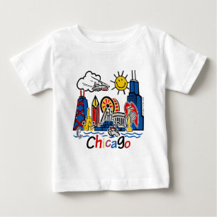 T-shirt Pour Bébé Chicago-KIDS-[Converti]