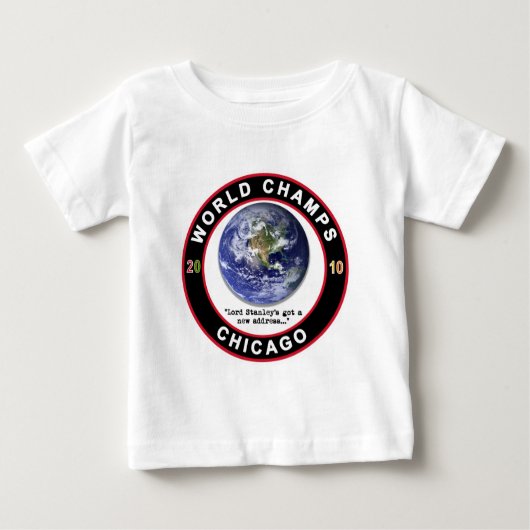 T-SHIRT POUR BÉBÉ CHICAGO WORLD CHAMPS (Devant)