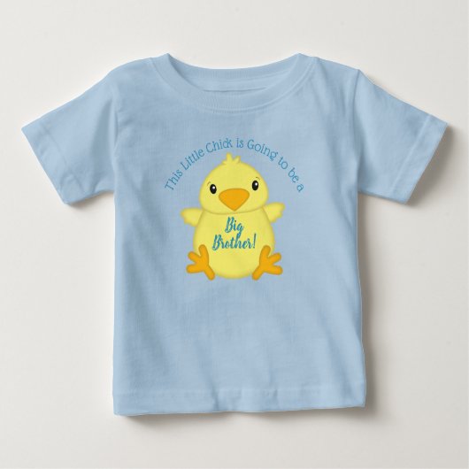 T-shirt Pour Bébé Chick Baby shower bleu ressort (Devant)
