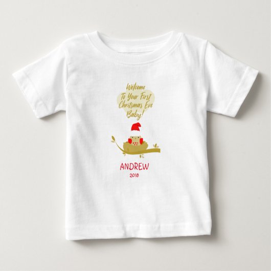 T-shirt Pour Bébé Chick in Nest First Carte de voeux (Devant)