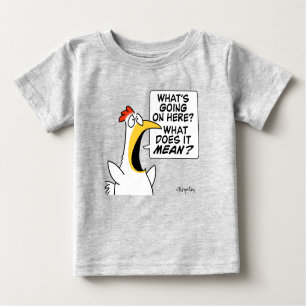 T-shirt Pour Bébé Chicken existentiel par Sandra Boynton