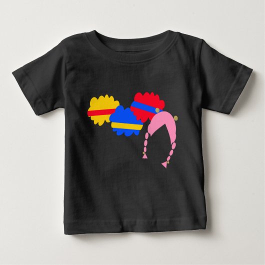 T-shirt Pour Bébé Chicky, Cha-Cha, Boom-Boom, Lya-Lya (Devant)