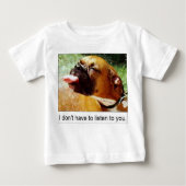 T-SHIRT POUR BÉBÉ CHIEN (Devant)
