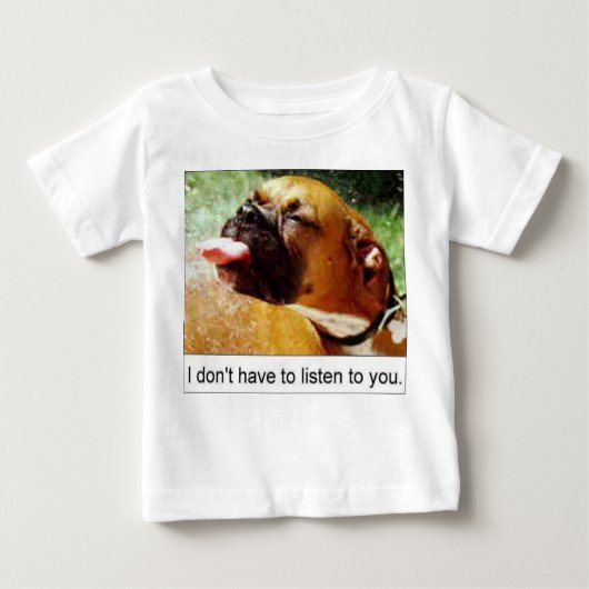 T-SHIRT POUR BÉBÉ CHIEN (Devant)