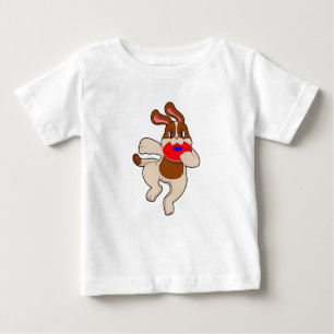 T-shirt Pour Bébé Chien à jouer