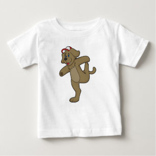 T-shirt Pour Bébé Chien au Yoga Fitness