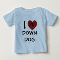 Chien bas du coeur - Vêtements de bébé yoga
