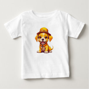 T-shirt Pour Bébé Chien de dessin animé mignon bébé doux chiot migno