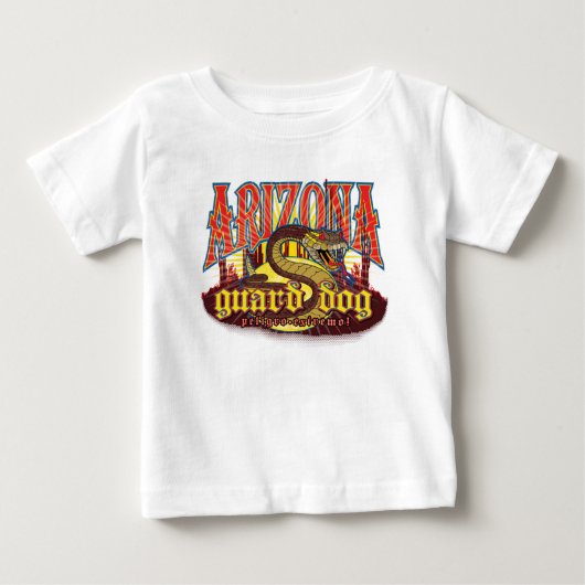 T-shirt Pour Bébé Chien de garde d'Arizona serpent (Devant)