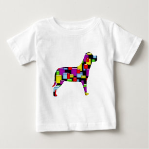 T-shirt Pour Bébé chien de mosaïque